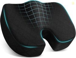Voltonix Seat Cushion for Office Chair Memory Foam Non-Slip Cushion Ba