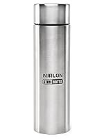 NIRLON Stainless Steel 1000 ML Single Wall Water Bottle/Fridge Refrigerator Bottle/100% Leak Proof/Office/School Bottle, Designed for Cold Liquids