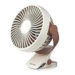 Lifelong Portable USB Fan with 3 Speeds | Up to 5-hours Battery Backup | Type-C Charging, 2000mAh Battery, Overcharge Protection, Silent Operation & Compact Design (LLUSBCF03, Mocha Brown)