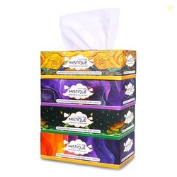 MISTIQUE 2 Ply Facial Tissue Paper | Car Tissue | Soft and Highly Abso