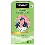 TE-A-ME Green Teabags Raspberry and Mint Flavour | Green Tea Bags 25 pcs