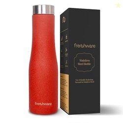 Frenchware Water Bottle (1 Litre, Premium Stainless Steel, Plum Deligh