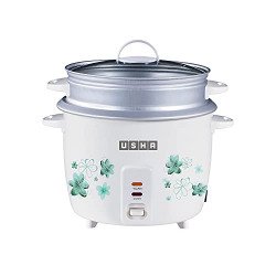 USHA RC18GS2 Steamer 700 Watt Automatic Rice Cooker 1.8 Litres with Po