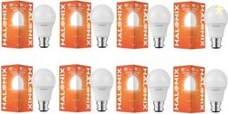 HALONIX 10 W Basic Round B22 LED Bulb(White, Pack of 8)