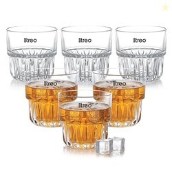 Treo by Milton Empress Whiskey Glass Set of 6, 255 ml Each I Crystal C