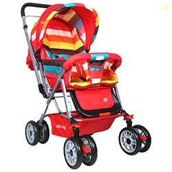 1st Step Yoyo Baby Stroller with 5 Point Safety Harness and Reversible
