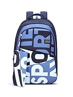 Lavie Sport Troy 35L Navy Backpack | Fits Upto 15 Inch Laptop | Organizer & Bottle Holder |Rain Cover |Pencil Pouch | Gift for Men, Women, Boys, Girls | Laptop Sleeve for School & College