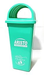 Aristo Square Dome Garbage Waste Dustbin 110 Ltr (Green)