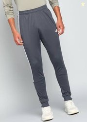 ADIDAS Men Striped Black Track Pants