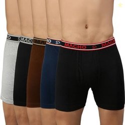 Macho Sporto Pack of 5 Solid Men Trunk