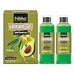 Nisha Herba Gel Hair Colour Gel, Original Black 1 Litre | No Ammonia, No Stain, Non-Drip Vegan Formula | Permanent Hair Colour & Hair Dye | 100% Grey Coverage & Long-Lasting Shine
