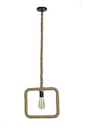 tu casa 220W HG-03 Holder Type e-27 Square Shape Jute Rope Pendent Lig