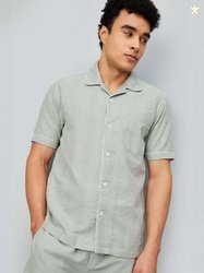 max Checked Spread Collar Shirt