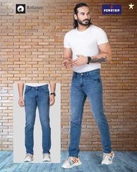 POWRTRIP Men Lightly Washed Slim Fit Jeans