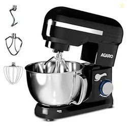 AGARO Royal Stand Mixer 1000W with 5L SS Bowl and 8 Speed Setting I In