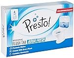Presto! Hygienic Flush Tabs, Aqua Fresh | 300 Gram | 50 Gram X 6 Tabs | Prevents Stains, Removes Limescale | Toilet Flush Tank Balls
