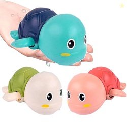 WISHKEY Pack of 2 Swimming Turtle Bath Toy for Babies, Floating Toys f