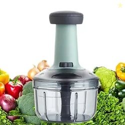 Manual Hand Press Push Chopper | Multipurpose Vegetable & Fruit Cutter