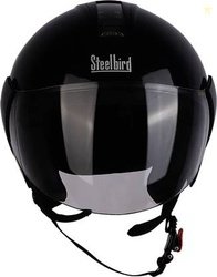 Steelbird SB(SBH-5) Tripple Nine Open Face Motorbike Helmet(Black)