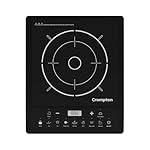 Crompton Instaserve 1600 W Induction Cooktop | 7 One touch Indian Menus | Overvoltage Shield Protection | 1 Year Warranty