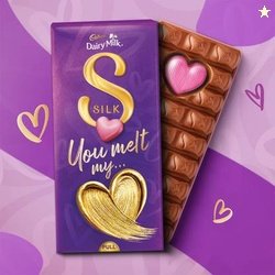 Cadbury Dairy Milk Silk Heart Blush Valntine's Gift Pack Valentine's G