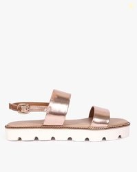 HAUTE & SPICY Dual-Strap Sandals with Slingback