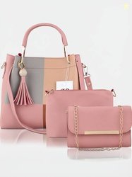LIKE STYLE Pink Women Shoulder Bag - Extra Large Women hand bag(Pack o