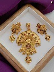 Palli Creation Brass Gold-plated Gold Jewel Set(Pack of 1)