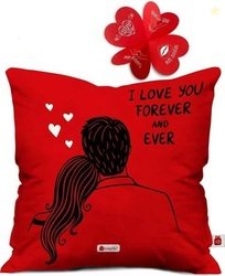 Indigifts Cushion, Greeting Card Gift Set