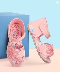 HAPPU COLLECTION Velcro Flats For Girls(Pink , 7-8 Years)