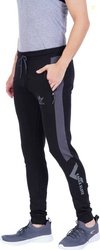 Eagle Elite Men Self Design Black Track Pants