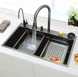 clayplus Waterfall and Pull-down Faucet/304 Grade Stainless Steel Mult