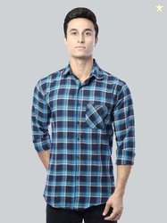 FUBAR Slim Fit Checked Casual Shirt