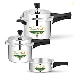 Greenchef Marco Aluminium pressure cooker combo(5ltrs + 3ltrs + 2ltrs