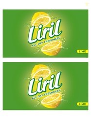 Liril Set Of 2 Lime Bathing Bar 125g Each - 6 Pieces Each