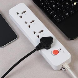 SPARTAN 4+1 Power Strip 1.8 Meter Extension Board with 4 International