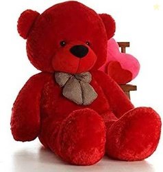 AK TOYS 3 Feet red Teddy Approx 90 cm High Quality 3 Feet Teddy Bear f