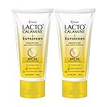 Lacto Calamine Sunscreen SPF 50 | 100g x Pack of 2 | PA +++ Sunscreen For Oily Skin | UVA â UVB | Water Resistant & No White Cast | With Kaolin Clay, Vitamin E & Lemon Extracts | Paraben Free