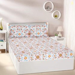 Amazon Brand - Solimo Floral Haven 144 TC 100% Cotton Double Bedsheet