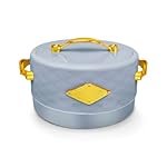 WARMEO Trinity Insulated Inner Stainless Steel Casserole, 1800ml, Sky Blue| BPA Free | Food Grade | Easy to Carry | Easy to Store | Chapati | Roti | Curd Maker