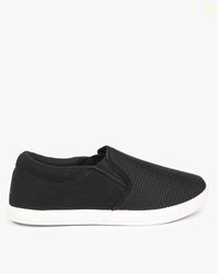 CRISTOFANO Textured Slip-On Shoes with Elasticated Gussets