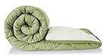 BSB HOME Snuggle Up 2.O Monsoon/All Season Solid Reversible Double Bed Microfiber Comforter Blanket | Quilt | Dohar | Rajaai | Duvets – (220 GSM, Light Green)