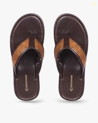 CRISTOFANO Textured Thong-Strap Sandals