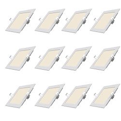Polycab 3W LED Panel Light Scintillate Edge Slim Square Smart Offers B