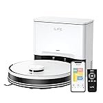 ILIFE A30 Pro Robotic Vacuum Cleaner with Self-Empty Station, 5000Pa Suction, LiDAR Navigation, Vacuum and Mop Combo, Multi-Floor Mapping, Customize Cleaning, Remote Control, App, Alexa & GH