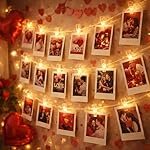 One94Store Romantic Photo Clip String Lights â 14 LED 3 Meter Warm White Fairy Lights for Bedroom, Wall & Picture DÃ©cor | Valentineâs Day, Party & Wedding Decoration (Pack of 1)