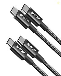 Anker USB C to USB C Cable, Type C 60W Fast Charging Cable (3.3FT, 2Pa