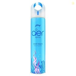 Godrej aer Spray | Room Freshener for Home & Office - Cool Aqua (200 m