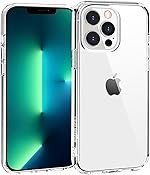 amazon basics Ultra Hybrid Clear Case for iPhone 13 Pro | Camera and Drop Protection