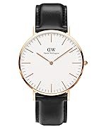 Daniel Wellington Classic Analog Round Dial Water Resistant Men’s Wrist Watch